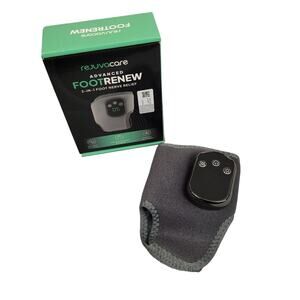 Rejuvacare Advanced Foot Renew 3-In-1 Nerve Relief Foot Massager Heated Gray New